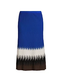 Missy Ombré Rib-Knit Maxi Skirt