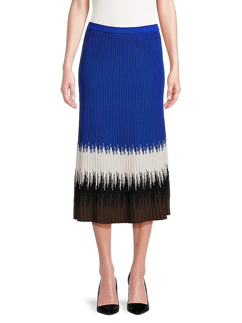 Missy Ombré Rib-Knit Maxi Skirt