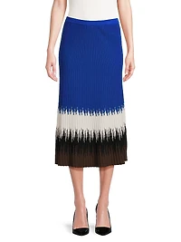 Missy Ombré Rib-Knit Maxi Skirt