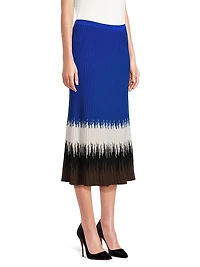 Missy Ombré Rib-Knit Maxi Skirt