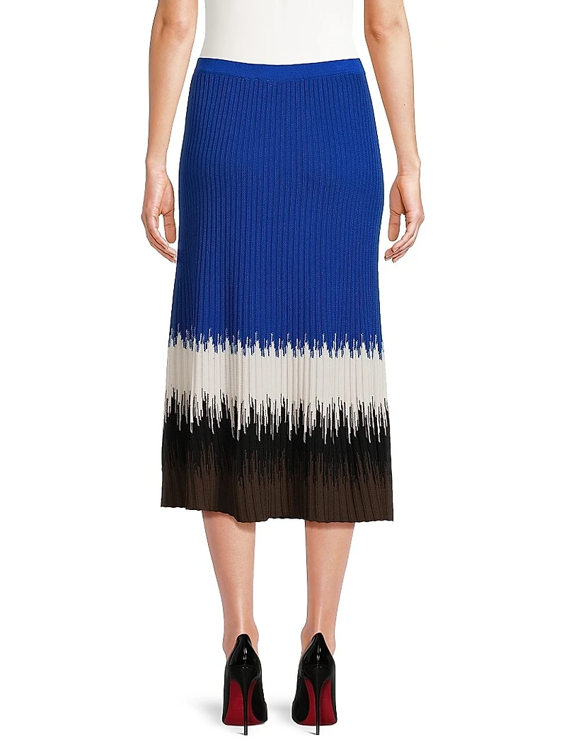 Missy Ombré Rib-Knit Maxi Skirt