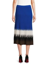 Missy Ombré Rib-Knit Maxi Skirt