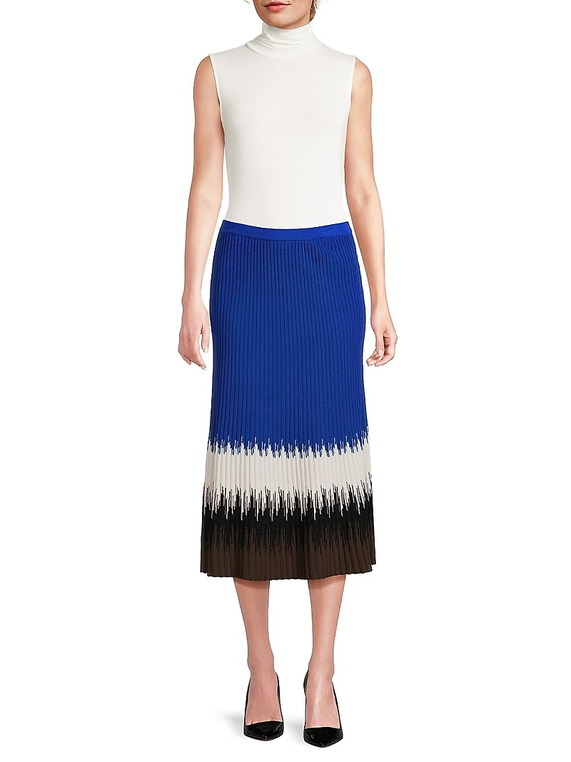 Missy Ombré Rib-Knit Maxi Skirt