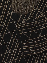 Missy Geometric Lurex-Knit Tunic