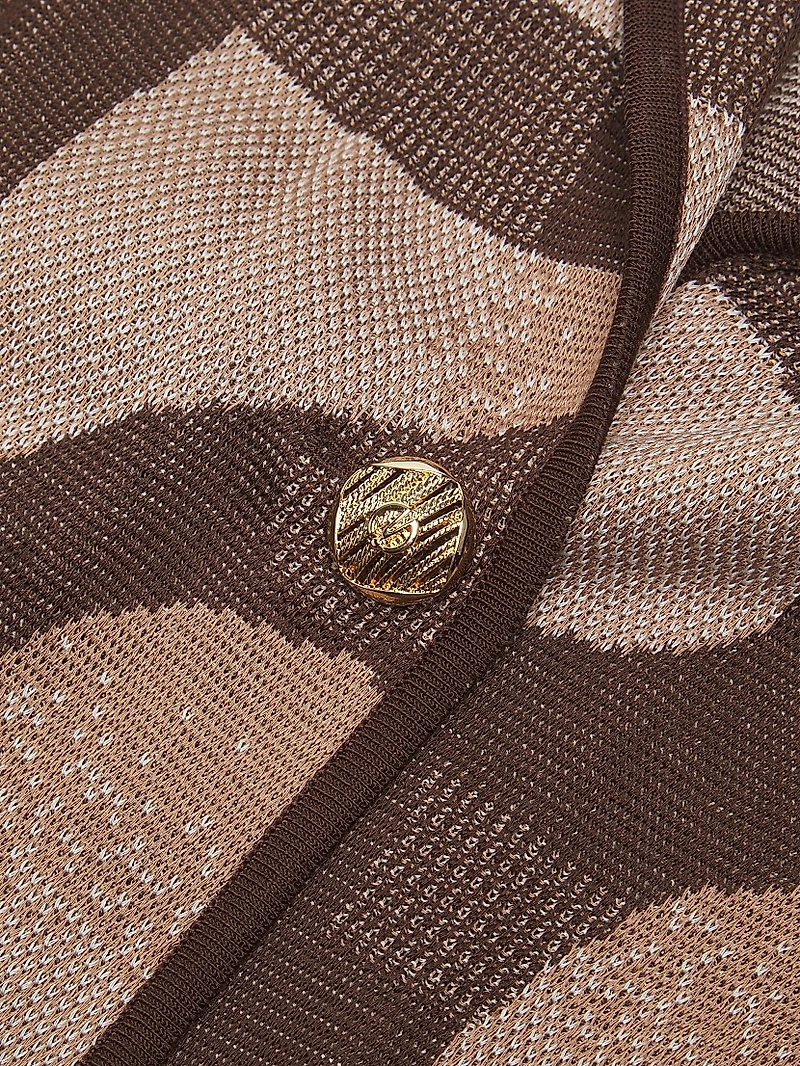 Missy Geometric Jacquard Blazer