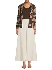Missy Geometric Jacquard Blazer