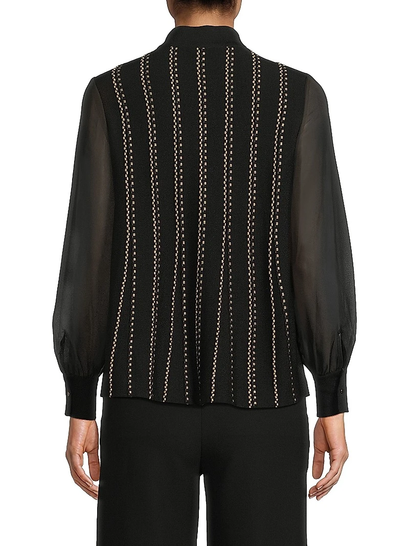 Missy Lurex-Knit Cardigan