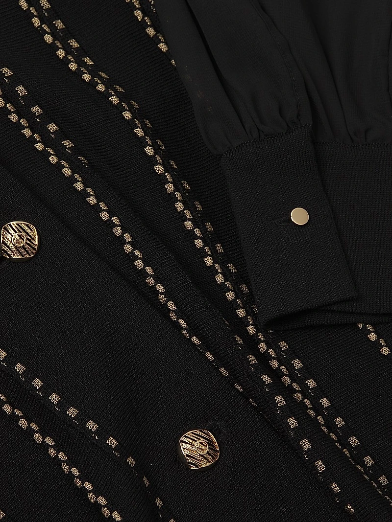 Missy Lurex-Knit Cardigan