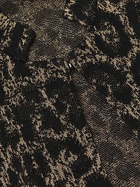 Missy Leopard-Print Lurex-Knit Jacket