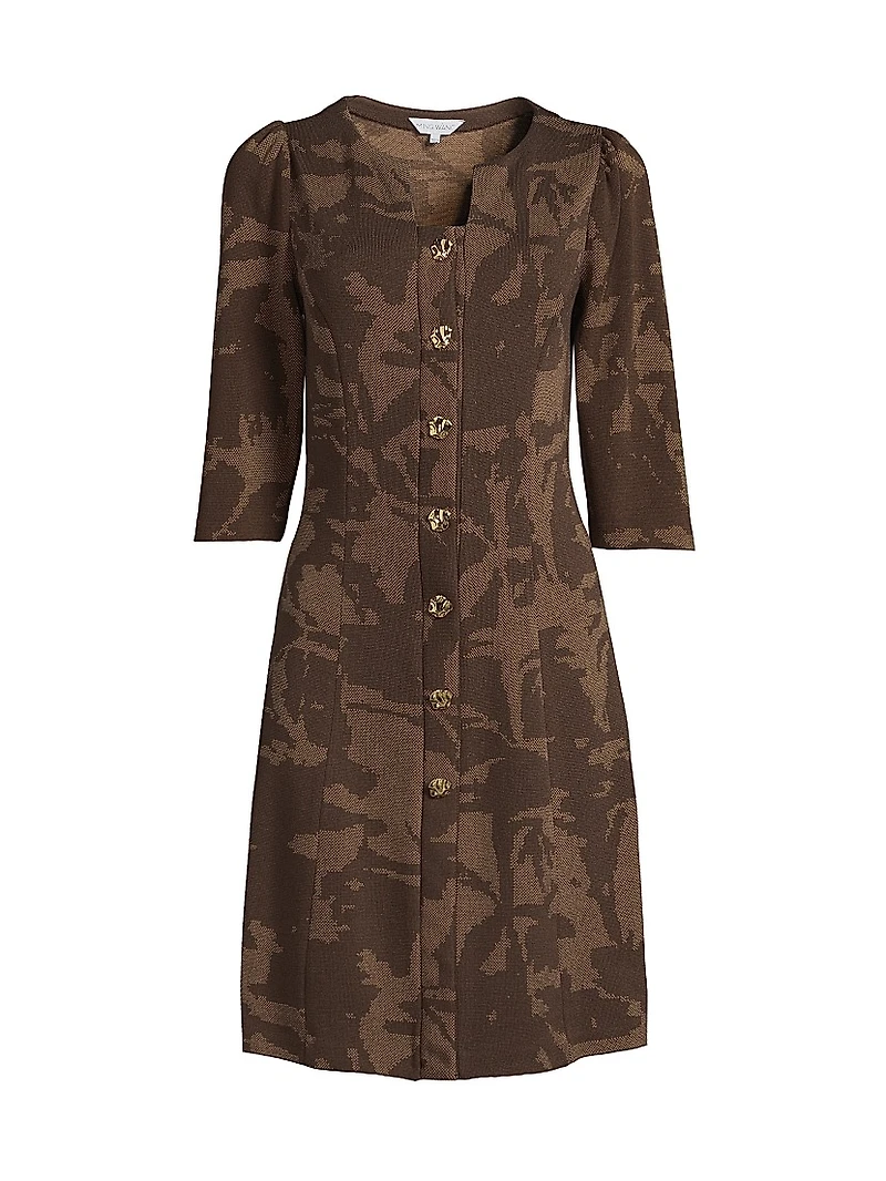 Missy Floral A-Line Knee-Length Dress