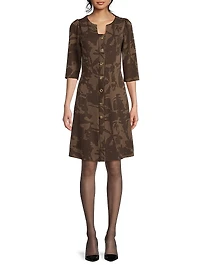 Missy Floral A-Line Knee-Length Dress