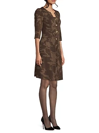 Missy Floral A-Line Knee-Length Dress