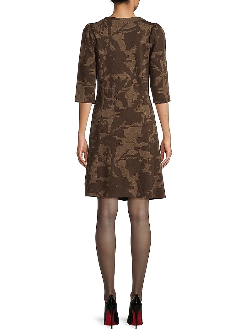 Missy Floral A-Line Knee-Length Dress