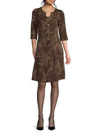 Missy Floral A-Line Knee-Length Dress