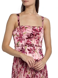 Leema Trailing Hibiscus Gown