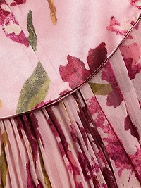 Leema Trailing Hibiscus Gown