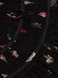 Leopold Tumbling Carnations Long-Sleeve Top