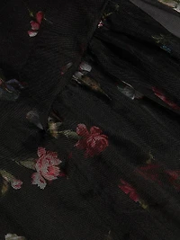 Kaida Floral Silk Midi-Dress