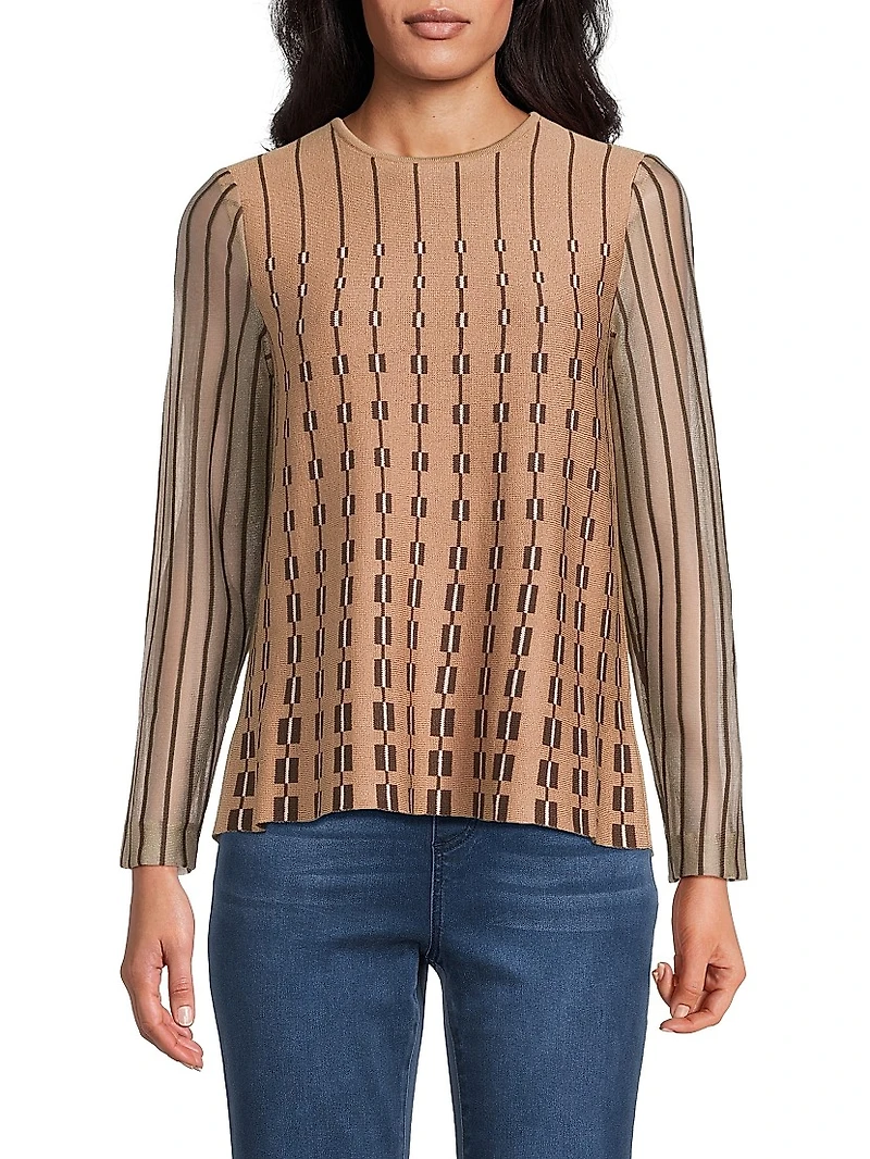 Missy Geometric A-Line Tunic