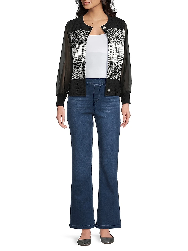 Missy Striped Knit Cardigan
