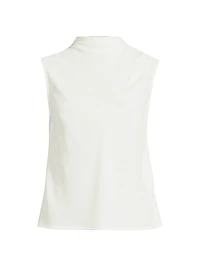 Missy Crêpe-De-Chine Cowlneck Tank