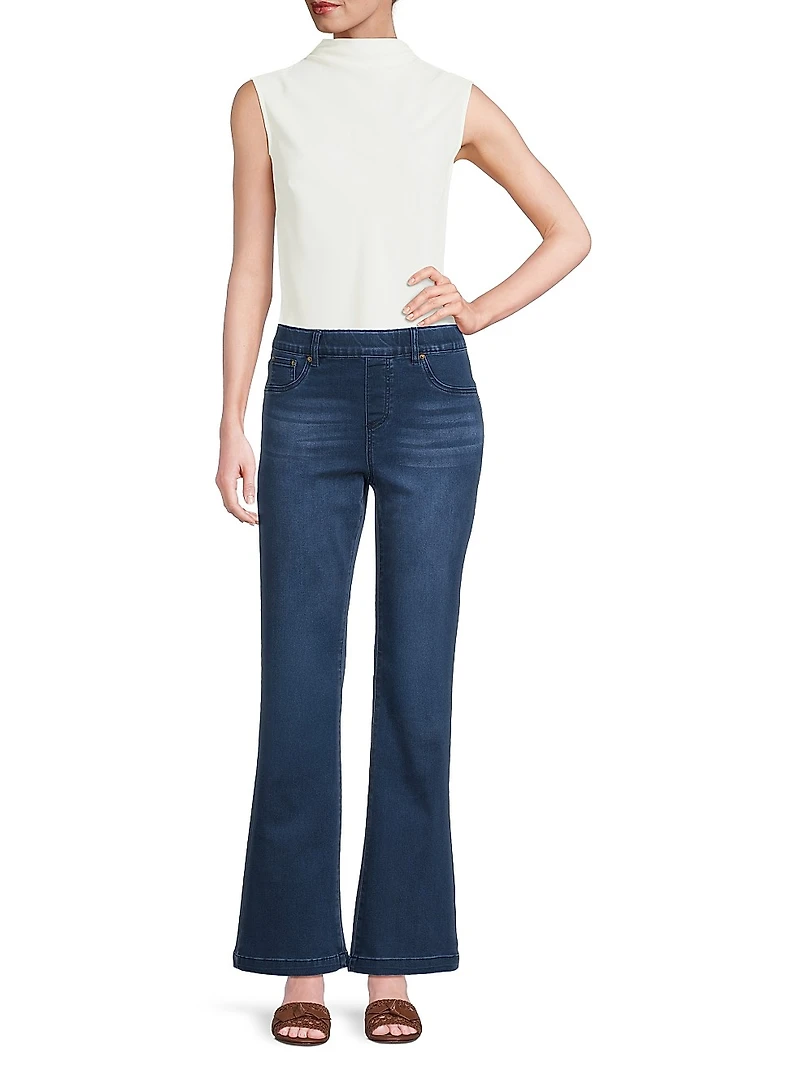Missy Crop Boot-Cut Jeans