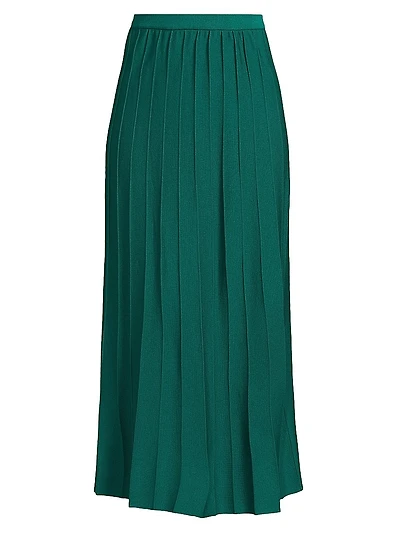 Missy Pleated A-Line Maxi Skirt