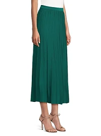 Missy Pleated A-Line Maxi Skirt