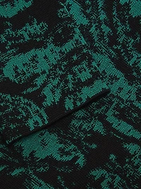 Missy Filigree Knit A-Line Knee-Length Dress