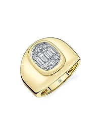 14K Yellow Gold & 0.55 TCW Diamond Ring
