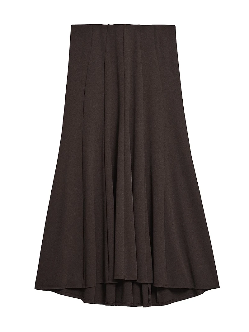 Fluted Seam Midi-Skirt