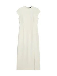 Raglan-Sleeve Midi-Dress
