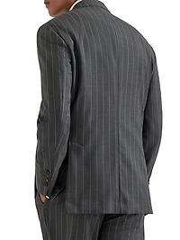 Super 150s Virgin Wool Wide Chalk Stripe Batavia Blazer