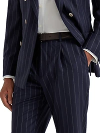 Leisure Fit Trousers Super 150s Virgin Wool with Pleat