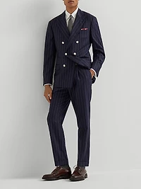 Leisure Fit Trousers Super 150s Virgin Wool with Pleat