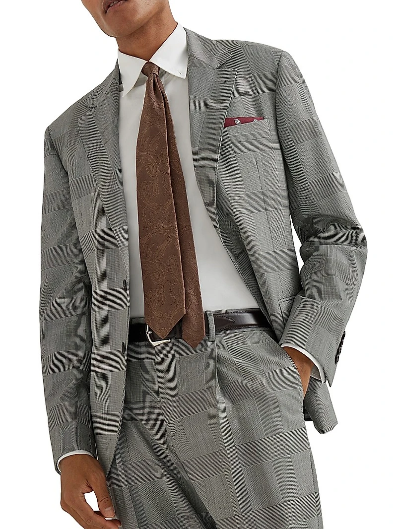 Super 150s Virgin Wool Prince of Wales Jacket