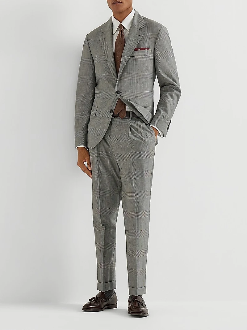 Super 150s Virgin Wool Prince of Wales Jacket