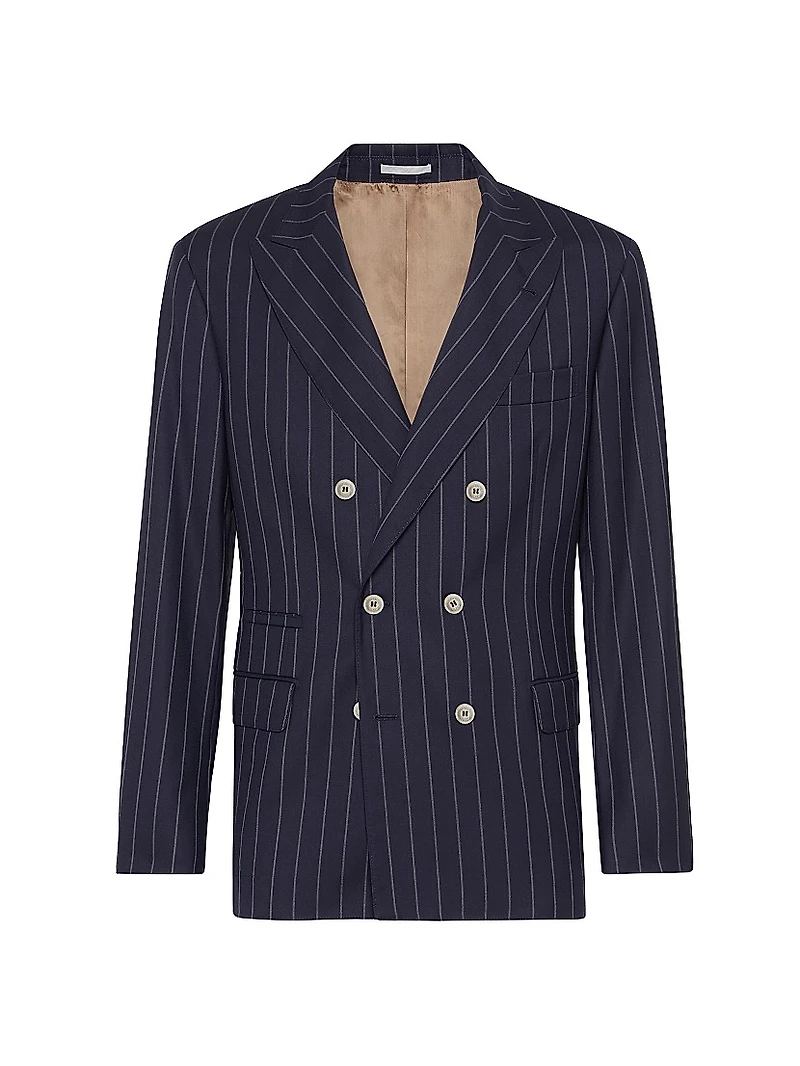 One and a Half Breasted Blazer Super 150s Virgin Wool