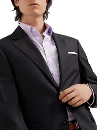 Virgin Wool Houndstooth Blazer Jacket