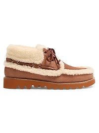 Palm Avenue Ankle Boots Crust Leather and Wool