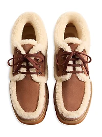 Palm Avenue Ankle Boots Crust Leather and Wool