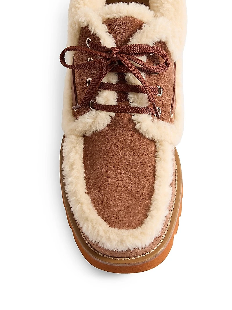 Palm Avenue Ankle Boots Crust Leather and Wool