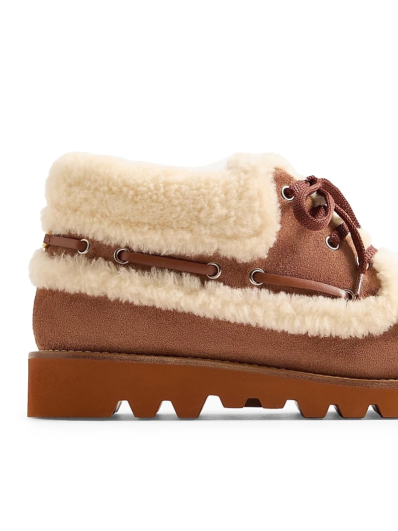 Palm Avenue Ankle Boots Crust Leather and Wool