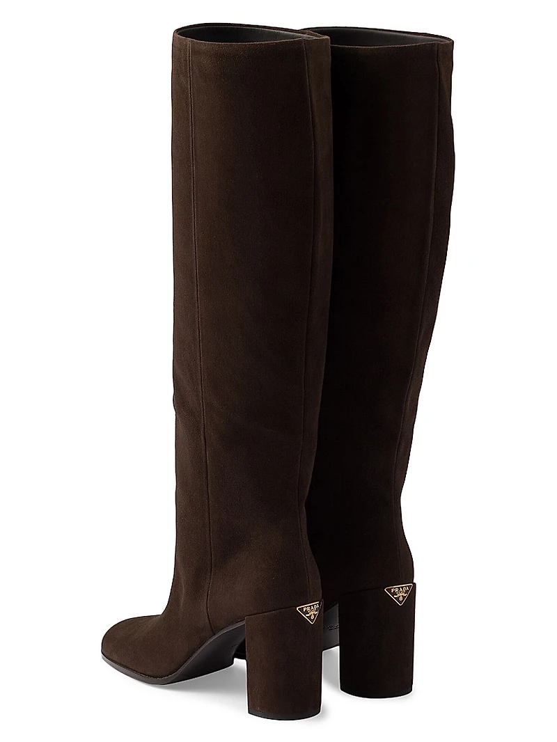 Heeled Suede Boots