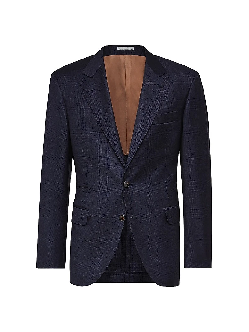 Virgin Wool Prince of Wales Blazer