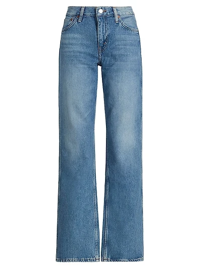 90s Medium Vain Mid-Rise Loose Jeans