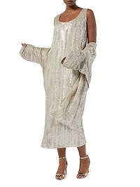 Sequin Duster Coat