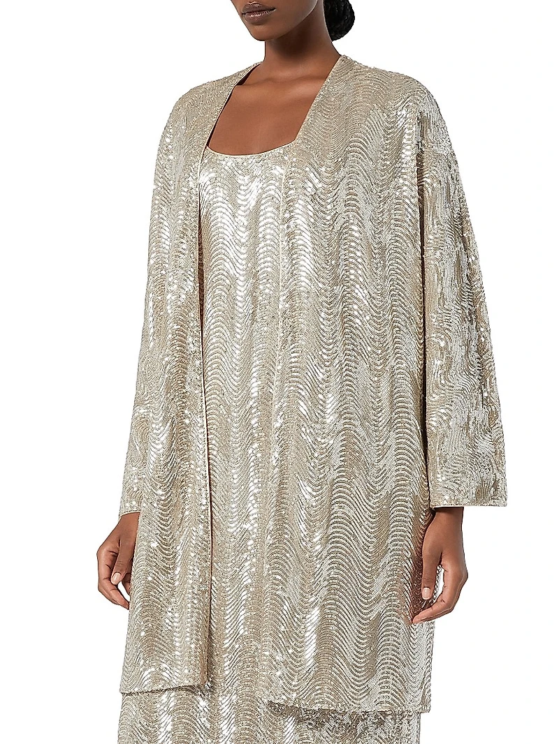 Sequin Duster Coat