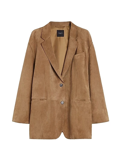 Oversized Suede Blazer