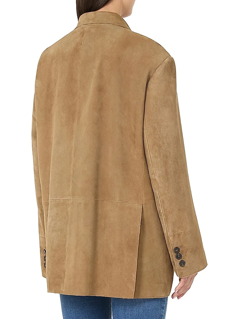 Oversized Suede Blazer